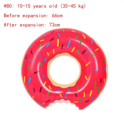PVC Erwachsene Freundlicher Krapfen Aufblasbare Schwimmen Ring Matratze Gummi Ring Schwimmen Schwimmbad Spielzeug Wasser Sitz Sicher Party Spielzeug