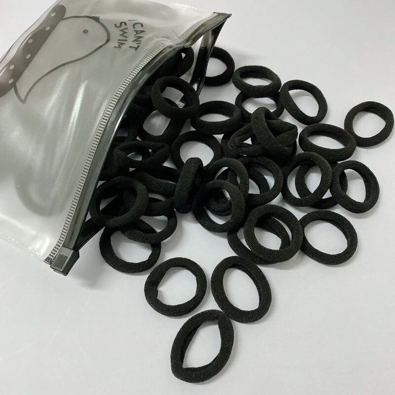 50 Teile/satz Mädchen 3cm Bunte Haar Gummi Bands Baby Scrunchies Pack Elasitic Haar Krawatten Für Freundlicher Weiß Haar Ringe Gummi Stirnband