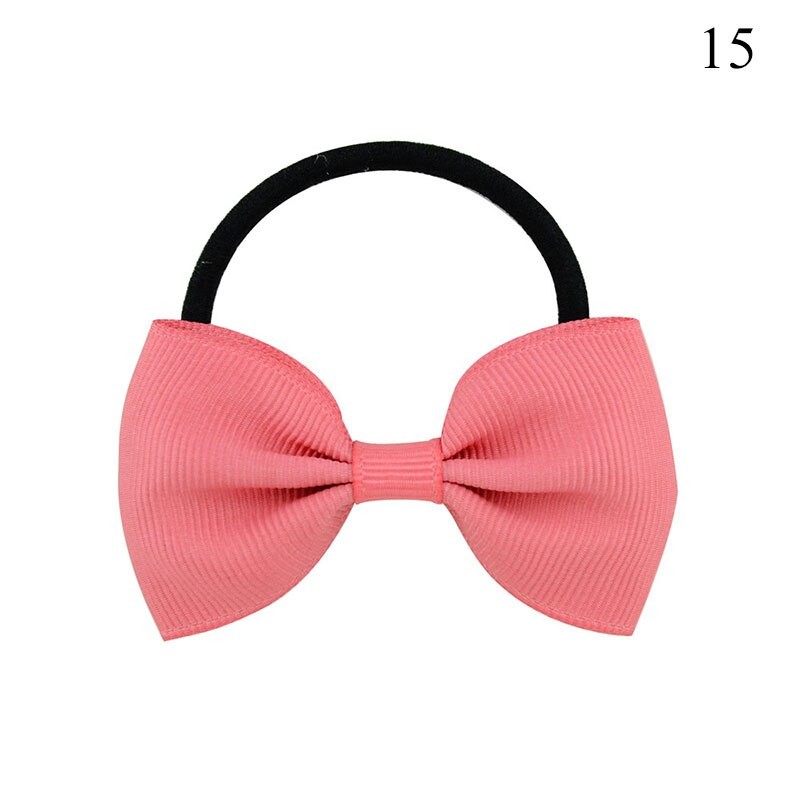 Nette Freundlicher Baby Haarband Bowknot Mädchen Elastische Süße Haar Band Krawatten Gummi Solide Haar Ring Gummiband Zubehör