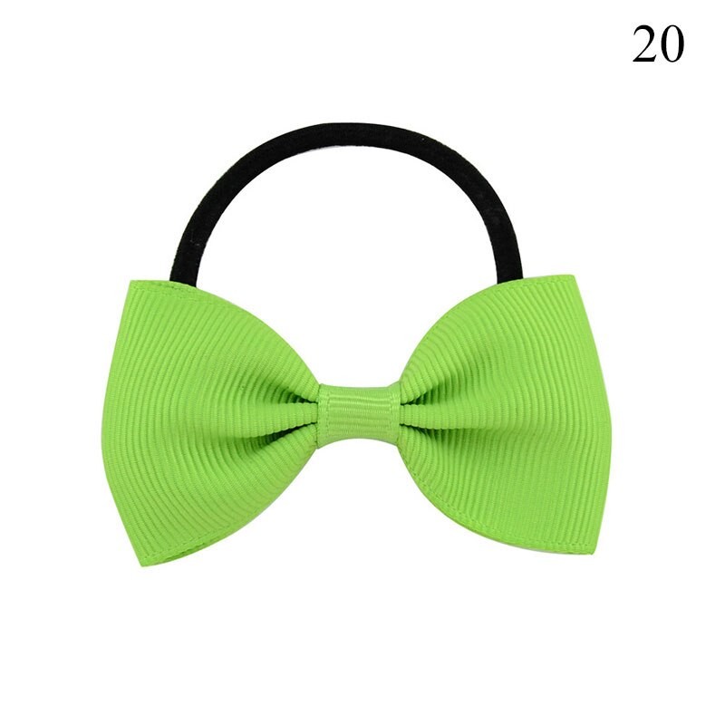 Nette Freundlicher Baby Haarband Bowknot Mädchen Elastische Süße Haar Band Krawatten Gummi Solide Haar Ring Gummiband Zubehör