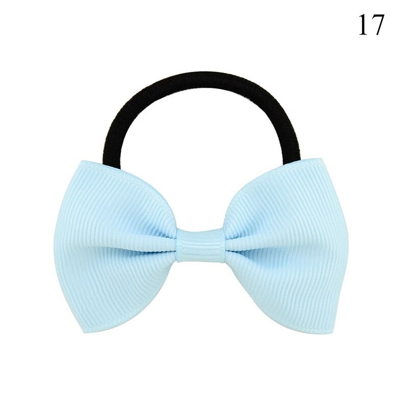 Nette Freundlicher Baby Haarband Bowknot Mädchen Elastische Süße Haar Band Krawatten Gummi Solide Haar Ring Gummiband Zubehör