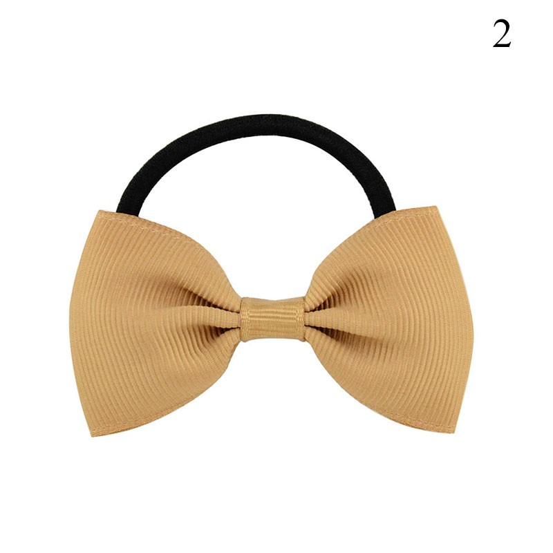Nette Freundlicher Baby Haarband Bowknot Mädchen Elastische Süße Haar Band Krawatten Gummi Solide Haar Ring Gummiband Zubehör