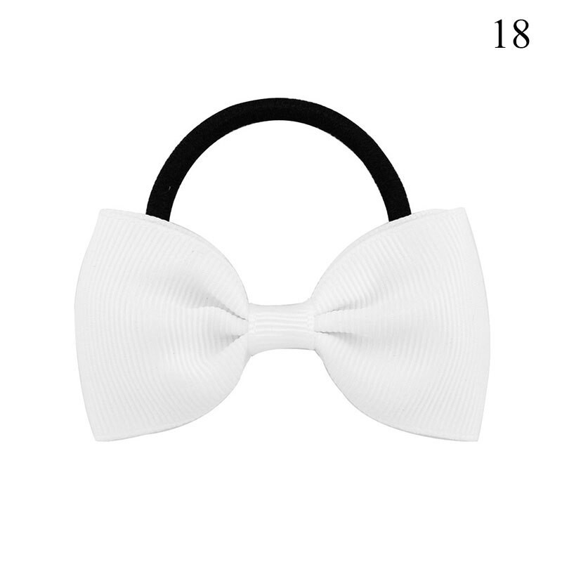Nette Freundlicher Baby Haarband Bowknot Mädchen Elastische Süße Haar Band Krawatten Gummi Solide Haar Ring Gummiband Zubehör