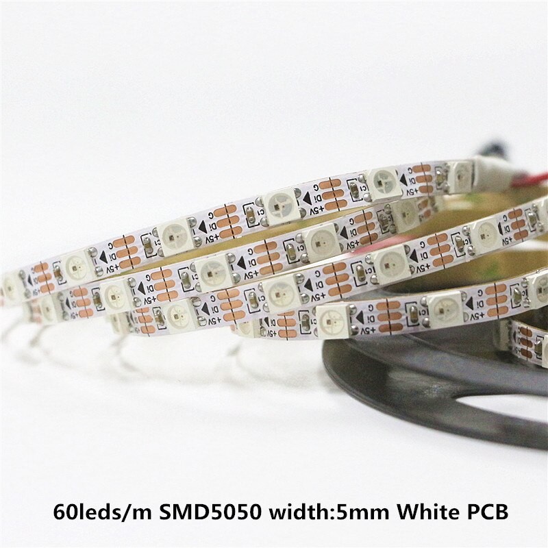 Programmierbare Individuelle Die Anschrift LED Pixel Streifen 4mm 5mm Schmale Breite WS2812B WS2812 3535 5050 RGB LED Jagen Digital Lampe