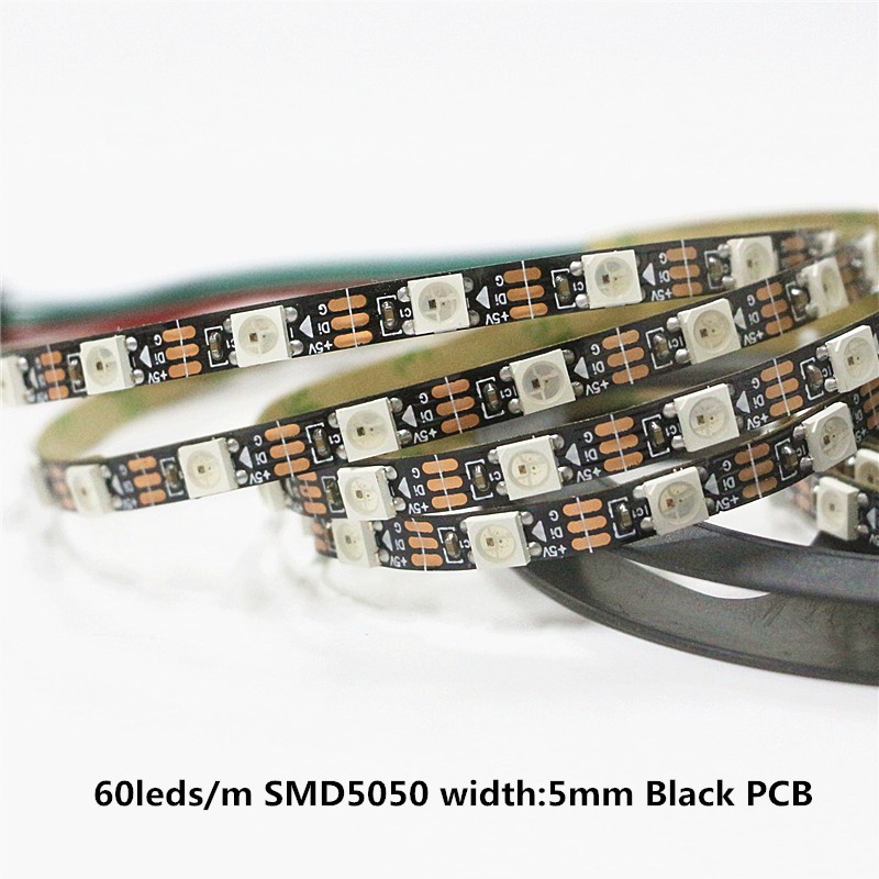 Programmierbare Individuelle Die Anschrift LED Pixel Streifen 4mm 5mm Schmale Breite WS2812B WS2812 3535 5050 RGB LED Jagen Digital Lampe