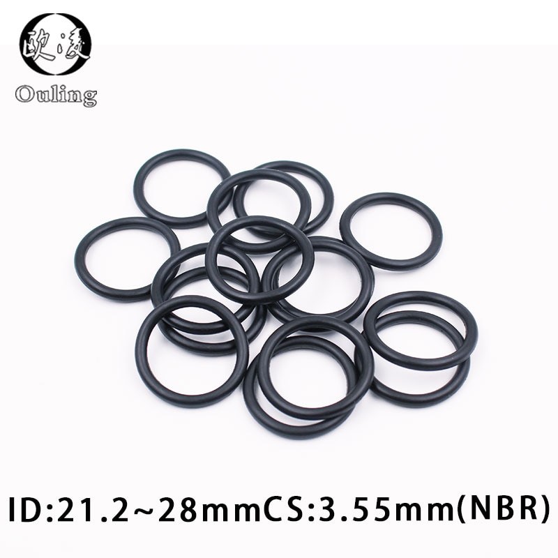 20 Teile/los Gummi Ring NBR O-Ring Dicht CS 3,55mm Ich Würde21.2/22.4/23.6/25/25.8/26.5/28mm Nitril O Ring Dichtung Öl Ring Dichtung Waschmaschine