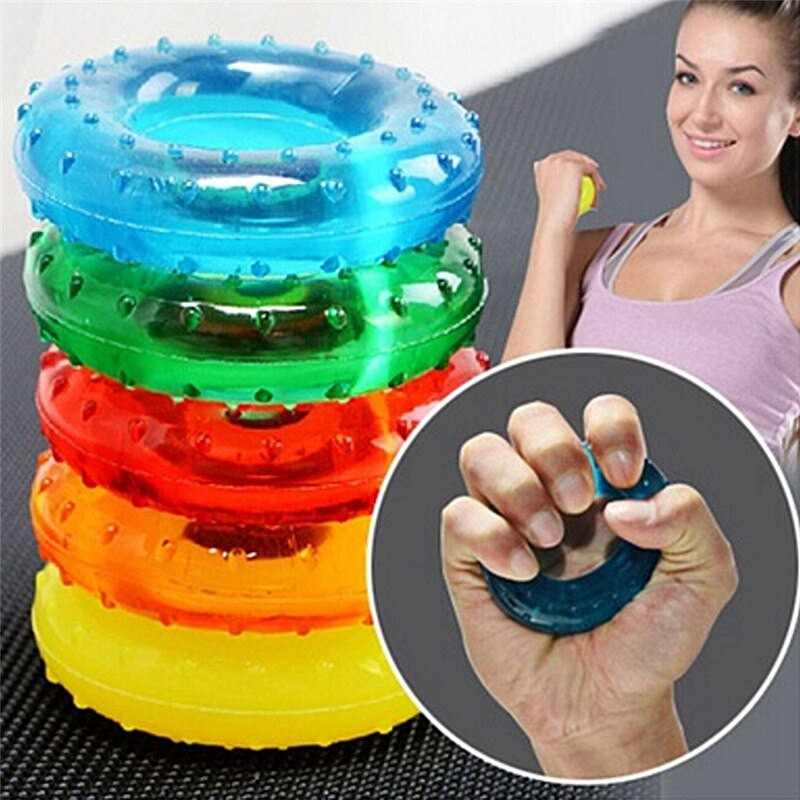 50KG Stärke Hand Griff Muskel Energie Ausbildung Gummi Leicht Träger Hand Griffe Fitness Gummi Ring Trainer Expander Greifer