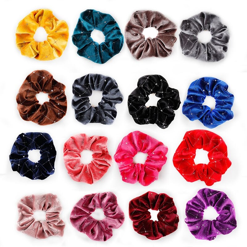 1 Stck Korea Samt Haar Scrunchie Elastische Haar Gummi Bands Frauen Mädchen Headwear Haar Ring Pferdeschwanz-Halfter Haar Zubehör