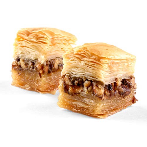 Zalatimo Sweets Since 1860, 100% All Natural Assorted Baklava, Slightly Sweet Baklava in Square Metal Gift Tin, No Preservatives, No Additives, No Cor thumbnail