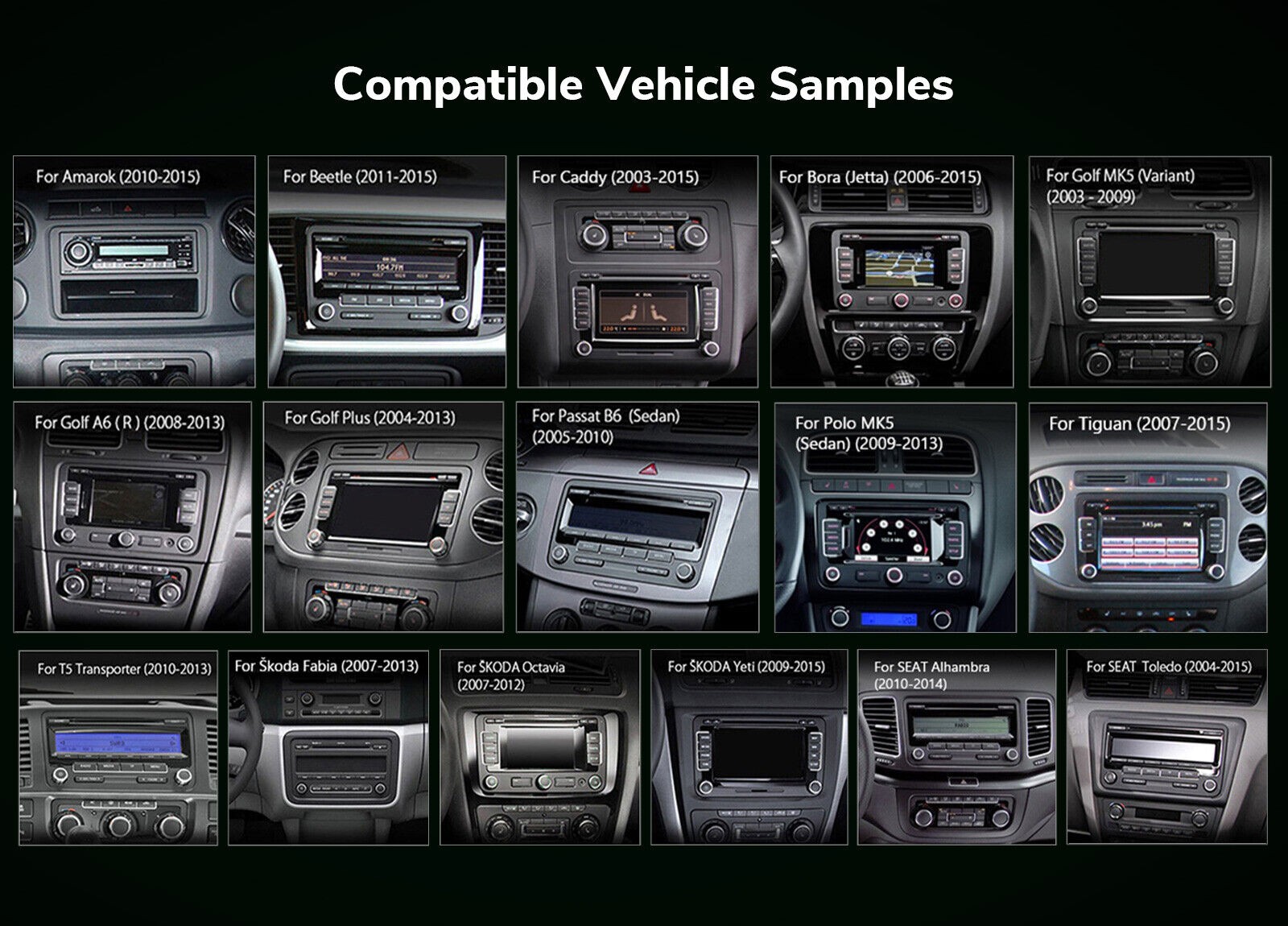 OBD Eonon VWA13 Android 13 Car Radio GPS Stereo Bluetooth WiFi for VW Skoda Seat