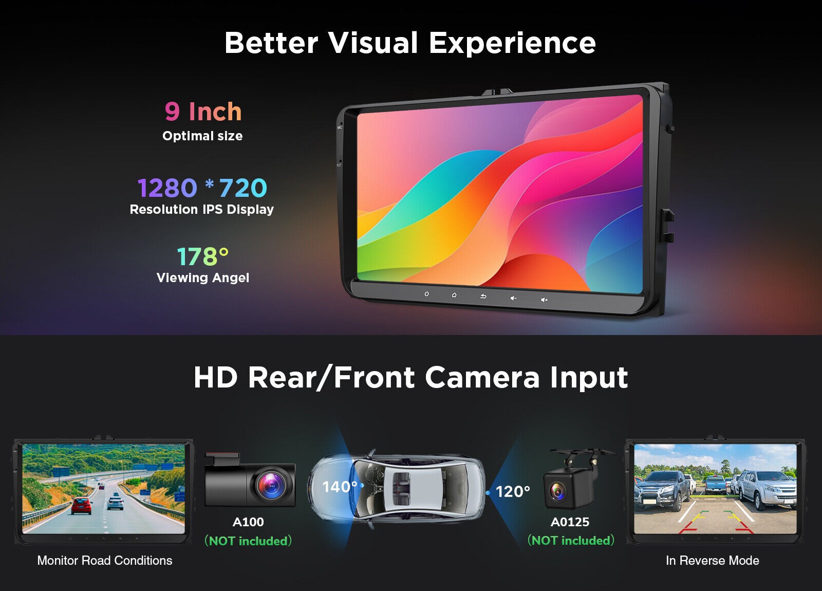 OBD Eonon VWA13 Android 13 Car Radio GPS Stereo Bluetooth WiFi for VW Skoda Seat