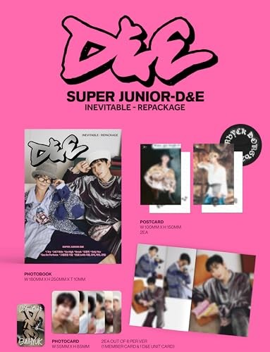 Super Junior - D&E - Inevitable - Repackage - Incl. Photobook, 2 Postcards, 2 Photocards, - COMPACT DISCS [CD] thumbnail
