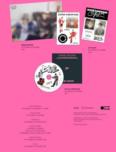 Super Junior - D&E - Inevitable - Repackage - Incl. Photobook, 2 Postcards, 2 Photocards, - COMPACT DISCS [CD] thumbnail