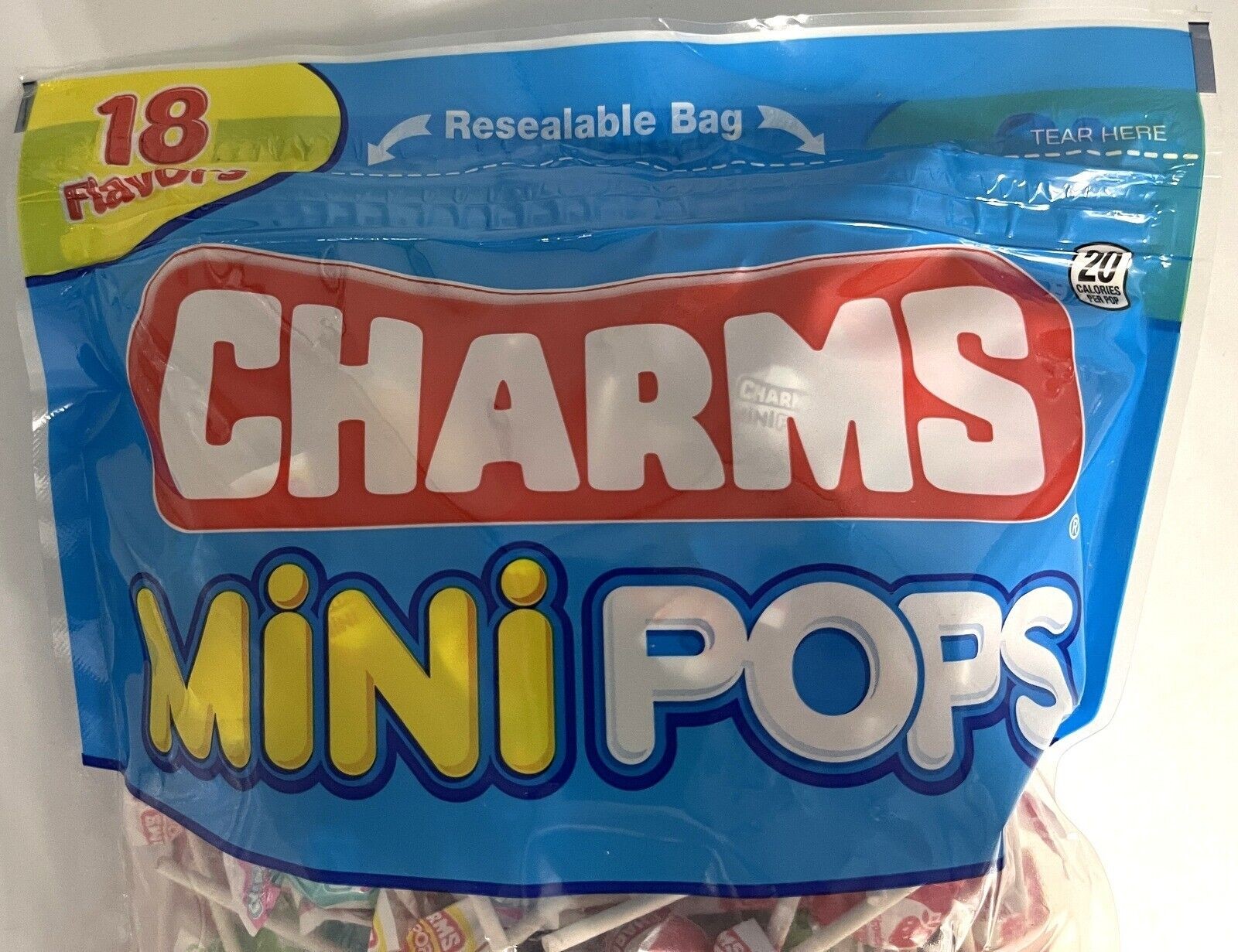 Charms Mini Pops Lollipop Bag 36 Oz – Assorted Fruit Flavored Hard Candy thumbnail
