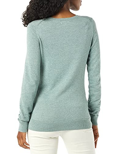 Amazon Essentials Women's Classic-Fit Lightweight Long-Sleeve V-Neck Sweater (Available in Plus Size), Sage Green Heather, XX-Large thumbnail