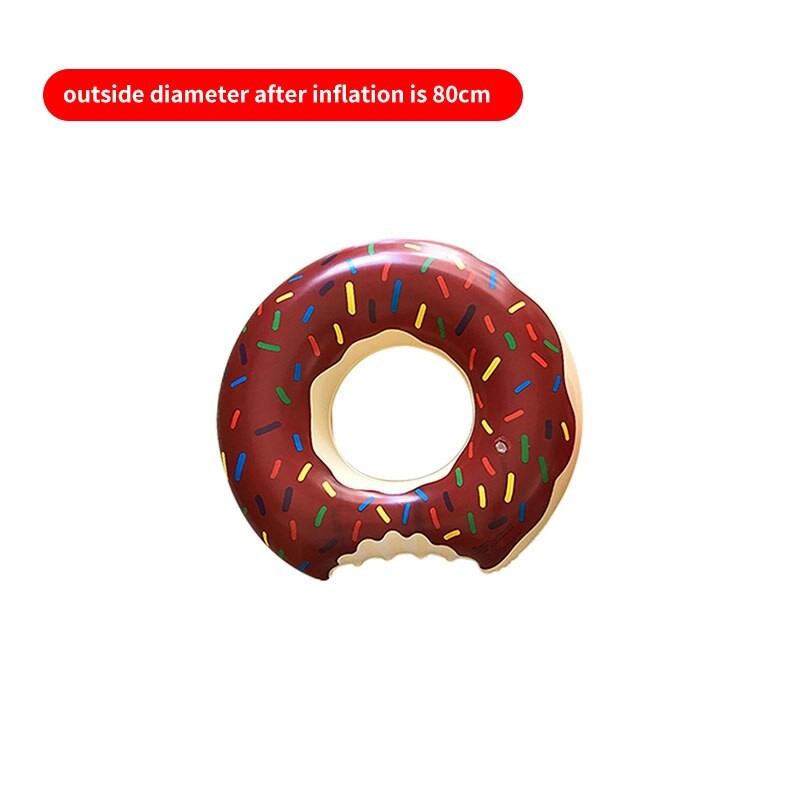 Krapfen Aufblasbare Schwimmbad Schweben Schwimmen Kreis Gummi Ring Schwimmbad Party Spielzeug Wasser Matratze Strand Bett Sommer Für Erwachsene Art thumbnail