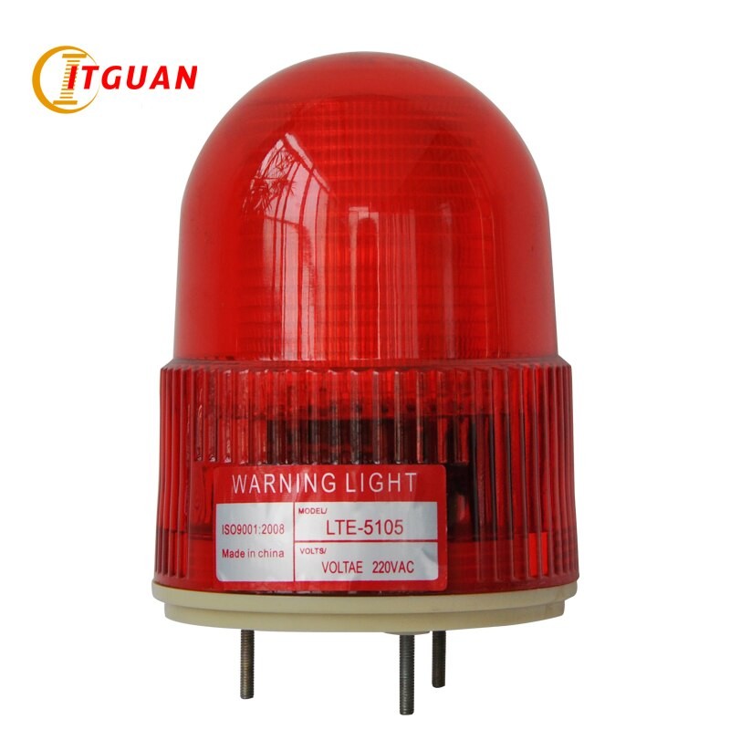 Lte -5105 Ledde Varningsljus Ac220v Industri Akut Workshop Blixtljus Fyr Akut Lampa 12v 220v Röd Gult Ljus thumbnail
