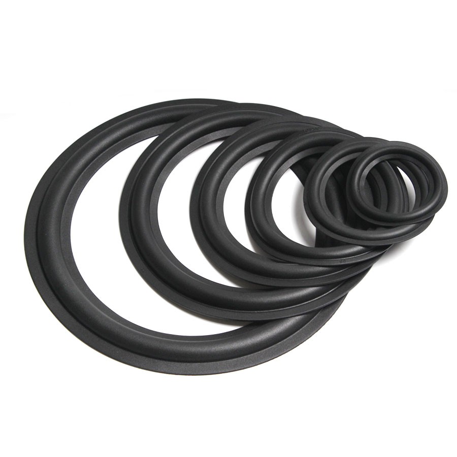 2 St Högtalare Gummi Reparation Vikbar Kant Ring Subwoofer Högtalare Reparation Tillbehör Diy 3/4/5/6/8/10 Tum thumbnail