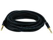 Monoprice 25ft Premier Series 1/4-inch (TS) Male to Male 16AWG Audio Cable (Gold Plated)