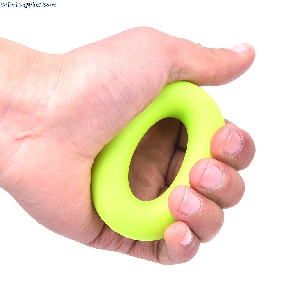 Gummi Handgrepp Ring Styrka Muskel Kraft Träning Gymnastik Expander Gripper Styrka Fingerring 7cm Diameter thumbnail