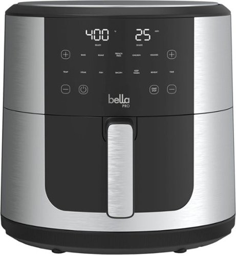 Bella PRO - SmartCrisp 8-qt. Touchscreen Air Fryer - Stainless Steel