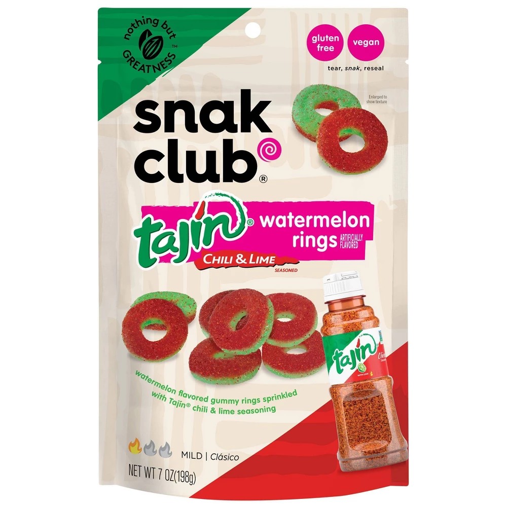 Snack Club Tajin Watermelon Rings Candy - 7oz