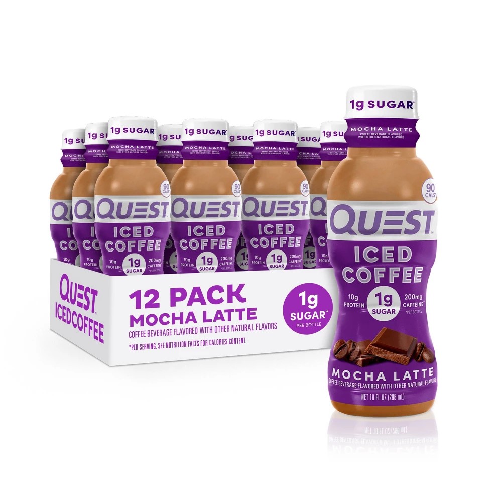 Quest Nutrition Mocha Latte Caffeinated Protein Iced Coffee - 12pk
