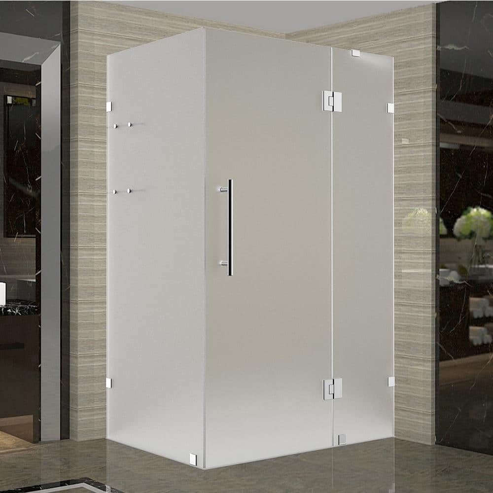 Aston Sen992f-5330-10 72  High X 53  Wide X 30  Deep Hinged Frameless Shower Enclosure -