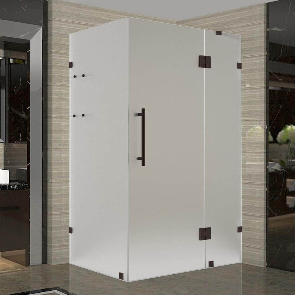 Aston Sen992f-5330-10 72  High X 53  Wide X 30  Deep Hinged Frameless Shower Enclosure -