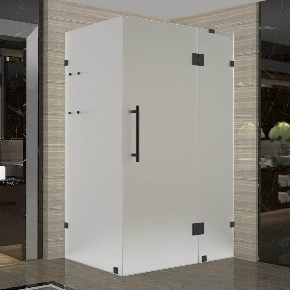 Aston Sen992f-5330-10 72  High X 53  Wide X 30  Deep Hinged Frameless Shower Enclosure -