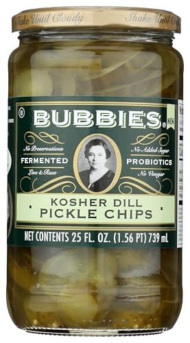 BUBBIES of SF Kosher Dill Pickle Chips, 25 FZ