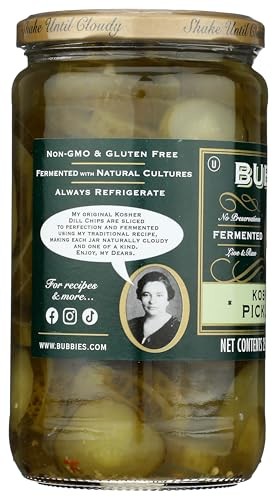 BUBBIES of SF Kosher Dill Pickle Chips, 25 FZ thumbnail
