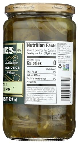 BUBBIES of SF Kosher Dill Pickle Chips, 25 FZ thumbnail