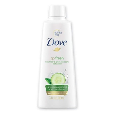 Dove Body Wash Refreshing Cucumber and Green Tea Refreshes Skin Cleanser That Effectively Washes Away Bacteria While Nourishing Your Skin 3 Oz