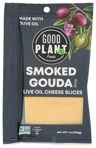 GOOD PLANET Smoked Gouda Style Olive Oil Cheese Slices, 7 OZ