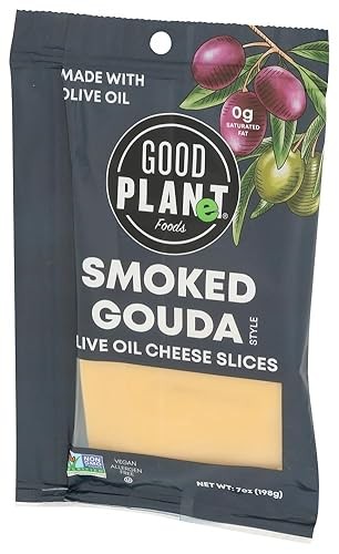 GOOD PLANET Smoked Gouda Style Olive Oil Cheese Slices, 7 OZ thumbnail
