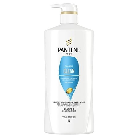 Pantene Pro-V Classic Clean Healthy Looking Hair Shampoo 17.9 Fl Oz Pump Bottle