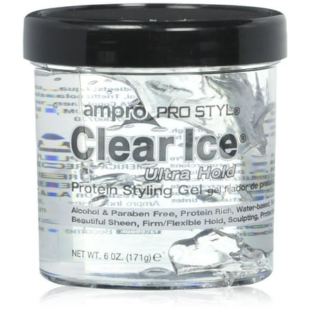 Ampro PRO STYL Clear Ice Ultra Hold Protein Styling Gel 6 OZ (Pack of 16)