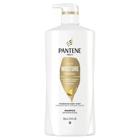 Pantene Pro-V Daily Moisture Renewal Shampoo 17.6 Fl Oz Pump Bottle (Pack of 12)