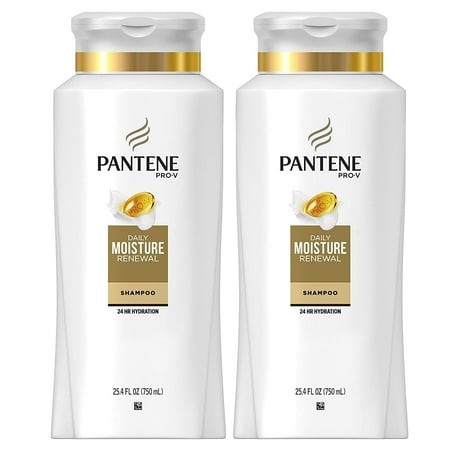 Pantene  Shampoo  Pro-V Daily Moisture Renewal for Dry Hair  25.4 Fl Oz  Twin Pack