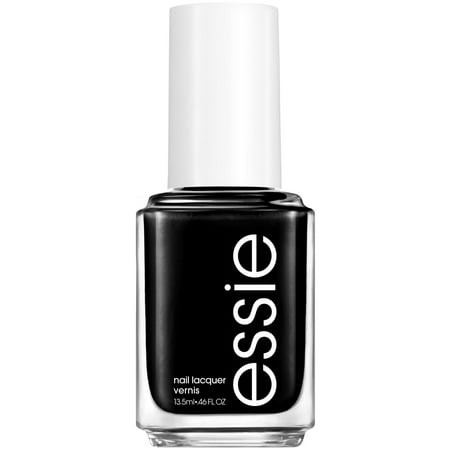 Essie Salon-Quality Nail Polish  8-Free Vegan  Jet Black  Licorice  0.46 Fl Oz
