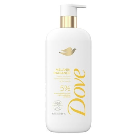 Dove Body Wash Melanin JMS2 Radiance Nourishes for Restored Radiance 5% Pro-ceramide Serum with Nourishing Oil Blend 18.5 Oz