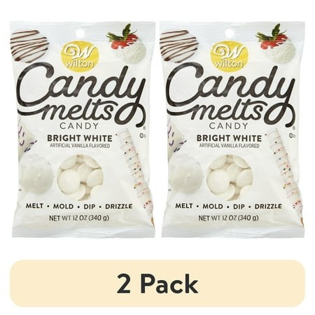 Wilton Vanilla Candy Melts  Mini White Chocolate Chips for Cake Pops  Cookies and Wafers  12 Oz.