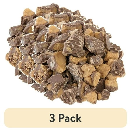 (3 Pack) Chopped Candy Ice Cream Topping by T.R. Toppers | 5 Pound Bulk Bag (Peanut Butter Cups)