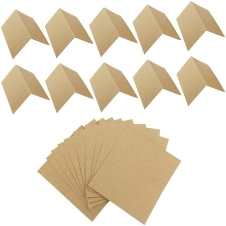 EIALIVE European and Retro Blank Greeting Card Kraft Paper Postcard Seat Table Number Plate Ornaments 10Pcs a Pack Greeting Card One Size