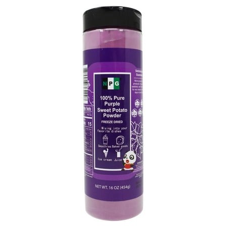 NPG 100% Pure Purple Sweet Potato Powder(Purple Yam Ube) 16 Ounces  All Natural Purple Dry Food Coloring Powder for Baking  Smoothies  Pasta  Tortilla