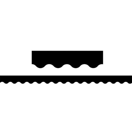 Teacher Created Resources Black Scalloped Border Trim Black (4397)