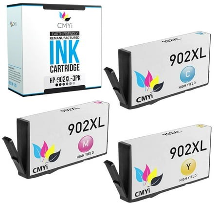 CMYi 902XL Combo Pack of 3 Ink Cartridges Compatible for HP902XL - OfficeJet Pro 6960  6961  6963  6964  6965  6966  6968  6970  6971  6974  6975  697