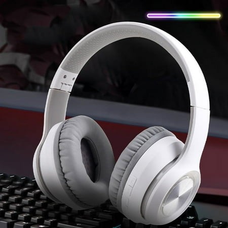 Mrmaere Headband Bluetooth Headphones - Wireless Noise Cancellation  Over-ear Stereo Sound  Ultra-soft Protein Earpads  Long-lasting Battery  Built-in