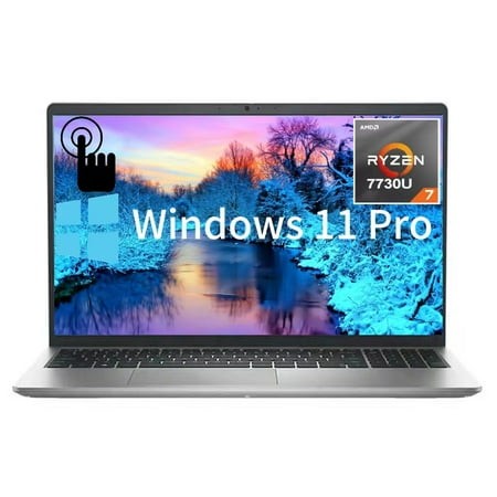 Dell Inspiron 15 3535 Laptop Computer  15.6  FHD Touchscreen  32GB RAM  2TB SSD  AMD Ryzen 7 7730U  Windows 11 Pro  Backlit Keyboard Wi-Fi  Webcam  Bl